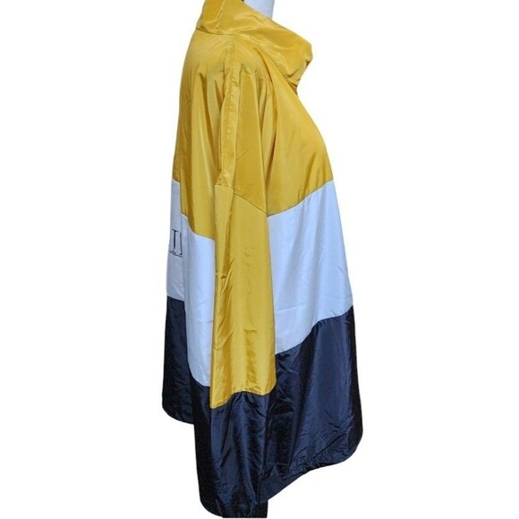 Happiness Windbreaker Size 4XL Full Zip Poly Shein Curve Colorblock - Picture 2 of 7